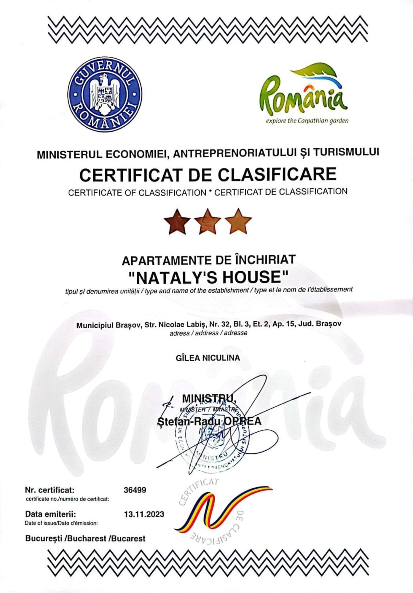 Nataly'S House Apartment Brasov Exterior photo
